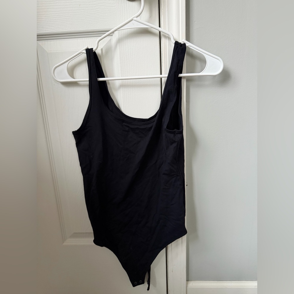 Abercrombie & Fitch Black Scoop Neck Bodysuit